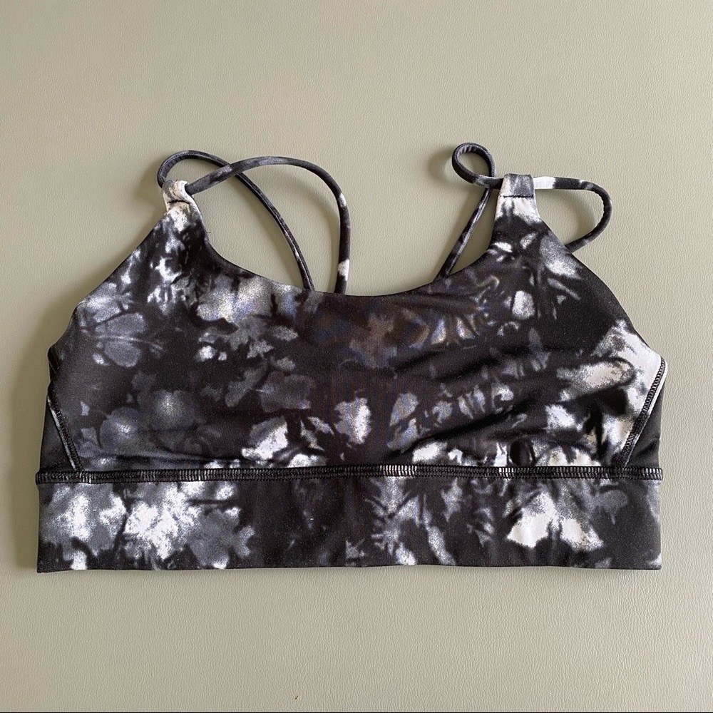 Lululemon Bra - Size 6 - Black, White & Grey